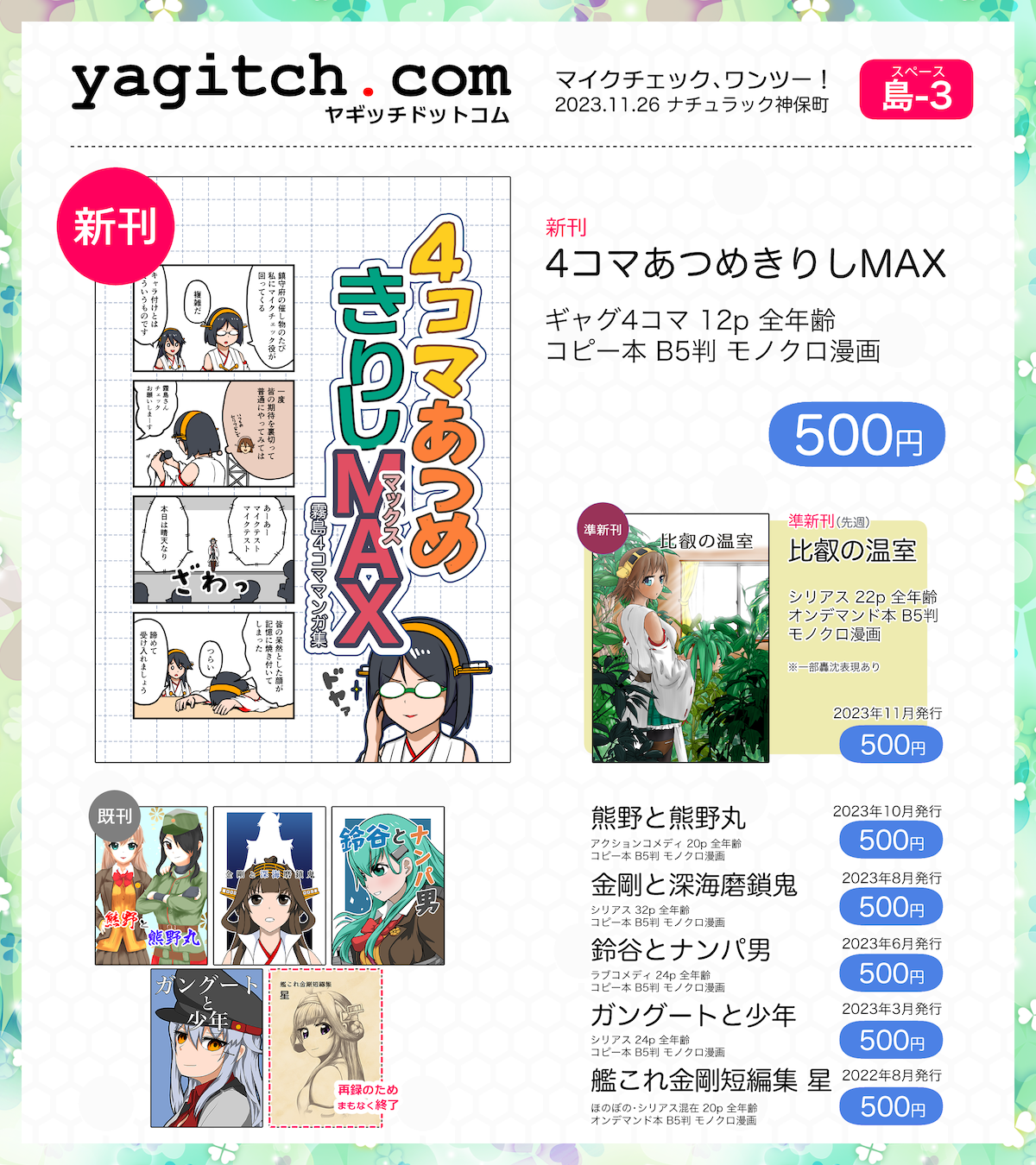 マイクチェック、ワンツー！ お品書き画像
